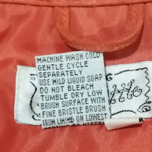 Vintage Live a Little Suede Jacket Size S - Picture 9 of 10